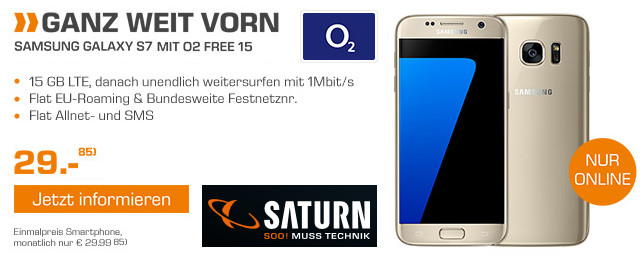 O2 Free M Vertrag Mit Handy Saturn Deal Mit Galaxy S8 Für 2999